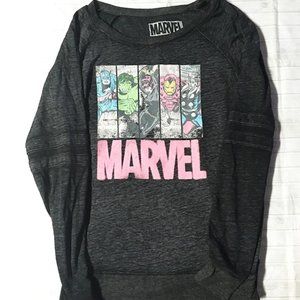 Pastel Grunge Marvel Long-sleeved Tee